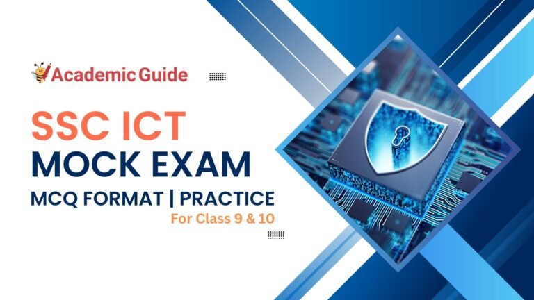 📘 SSC | ICT Mock Exam (MCQ Format) | Practice | Bangla Version | For Class 9 & 10