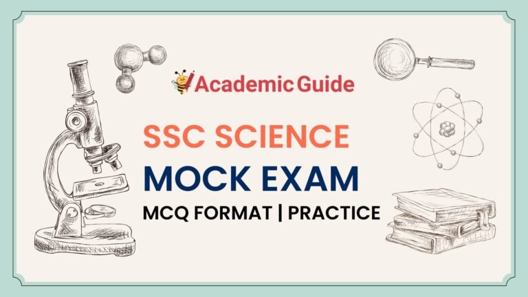 📘 SSC | Science Mock Exam (MCQ Format) | Practice | Bangla Version | For Class 9 & 10